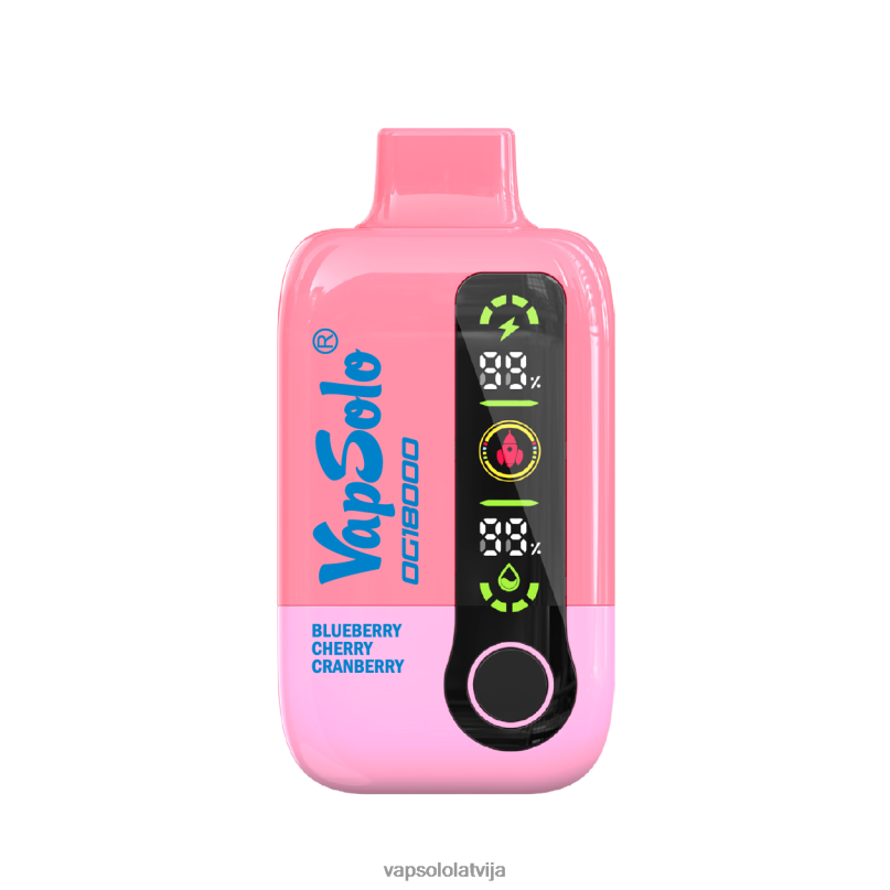 VapSolo Pods - melleņu ķiršu dzērvenes VapSolo DG18000 vienreizējās lietošanas vape X840449