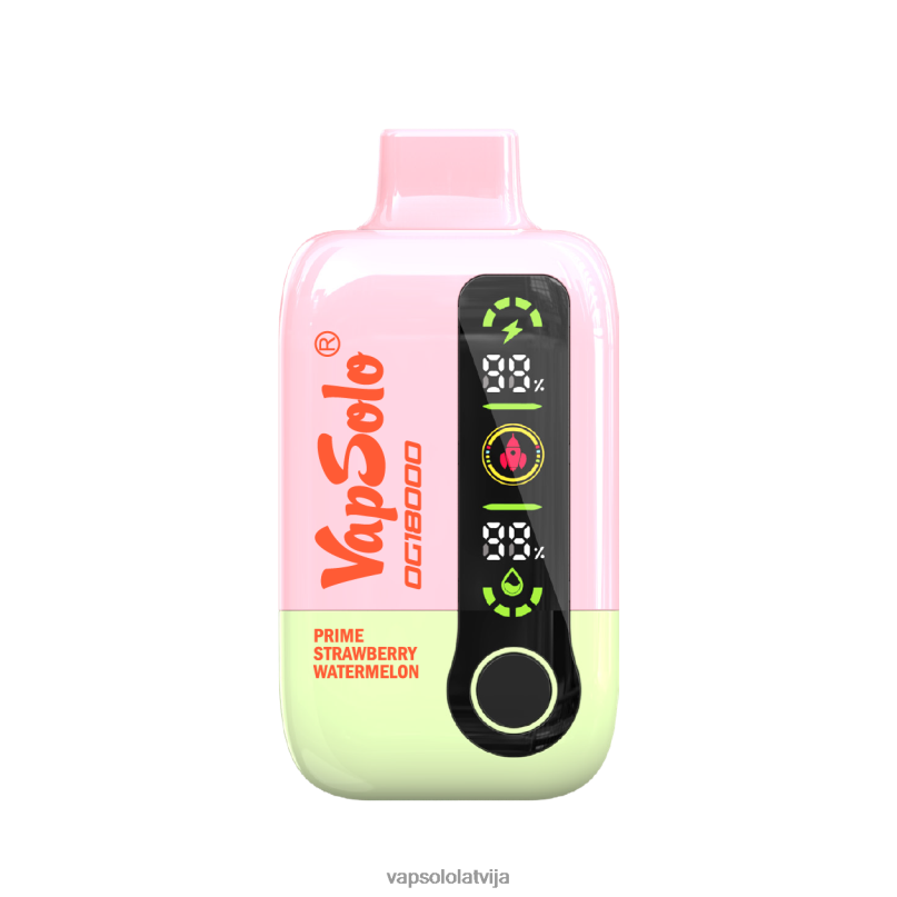 VapSolo Review - prime zemeņu arbūzs VapSolo DG18000 vienreizējās lietošanas vape X840454
