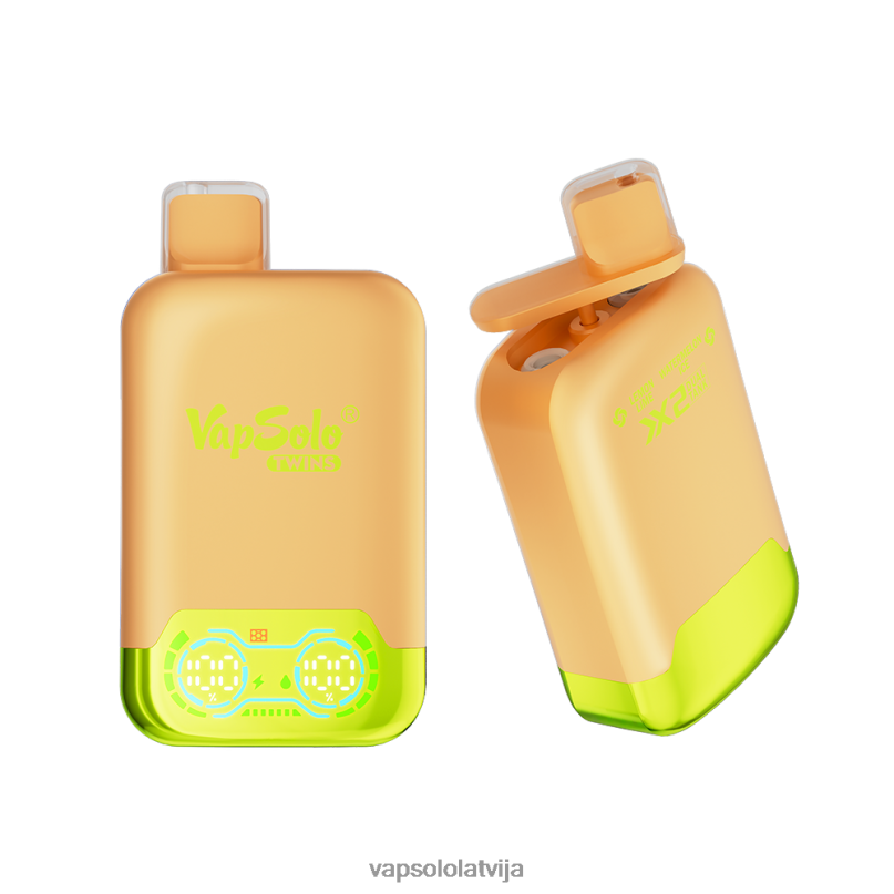 VapSolo Riga - citrona laima un arbūzu ledus VapSolo TWINS vienreizējās lietošanas vape X840429